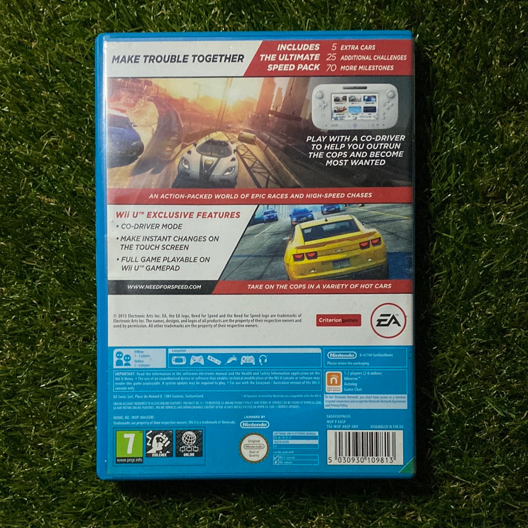 Nintendo Wii U - Need For Speed Most Wanted U