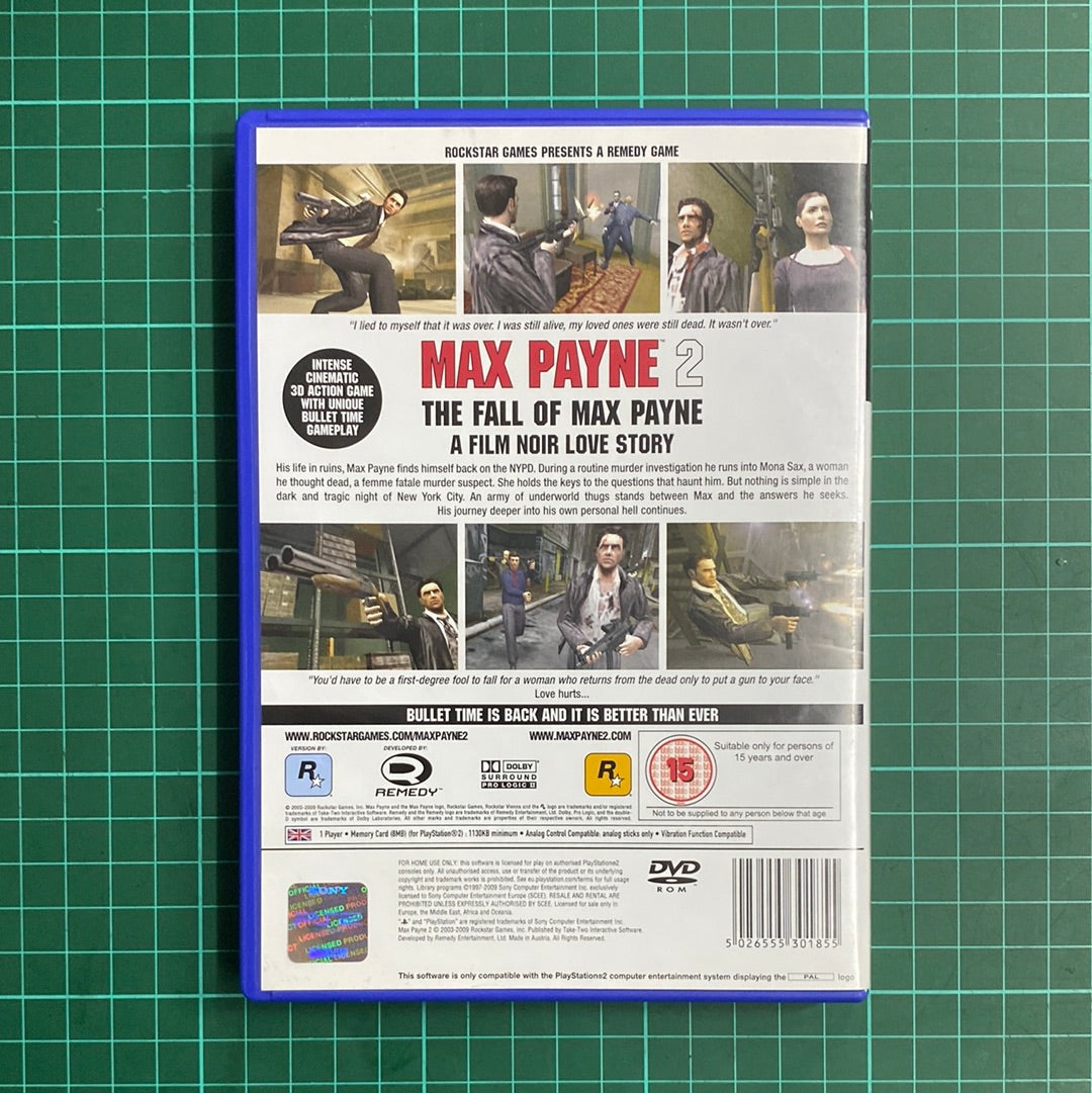 Max Payne 2: The Fall of max Payne | PS2 | PlayStation 2 | Used Game