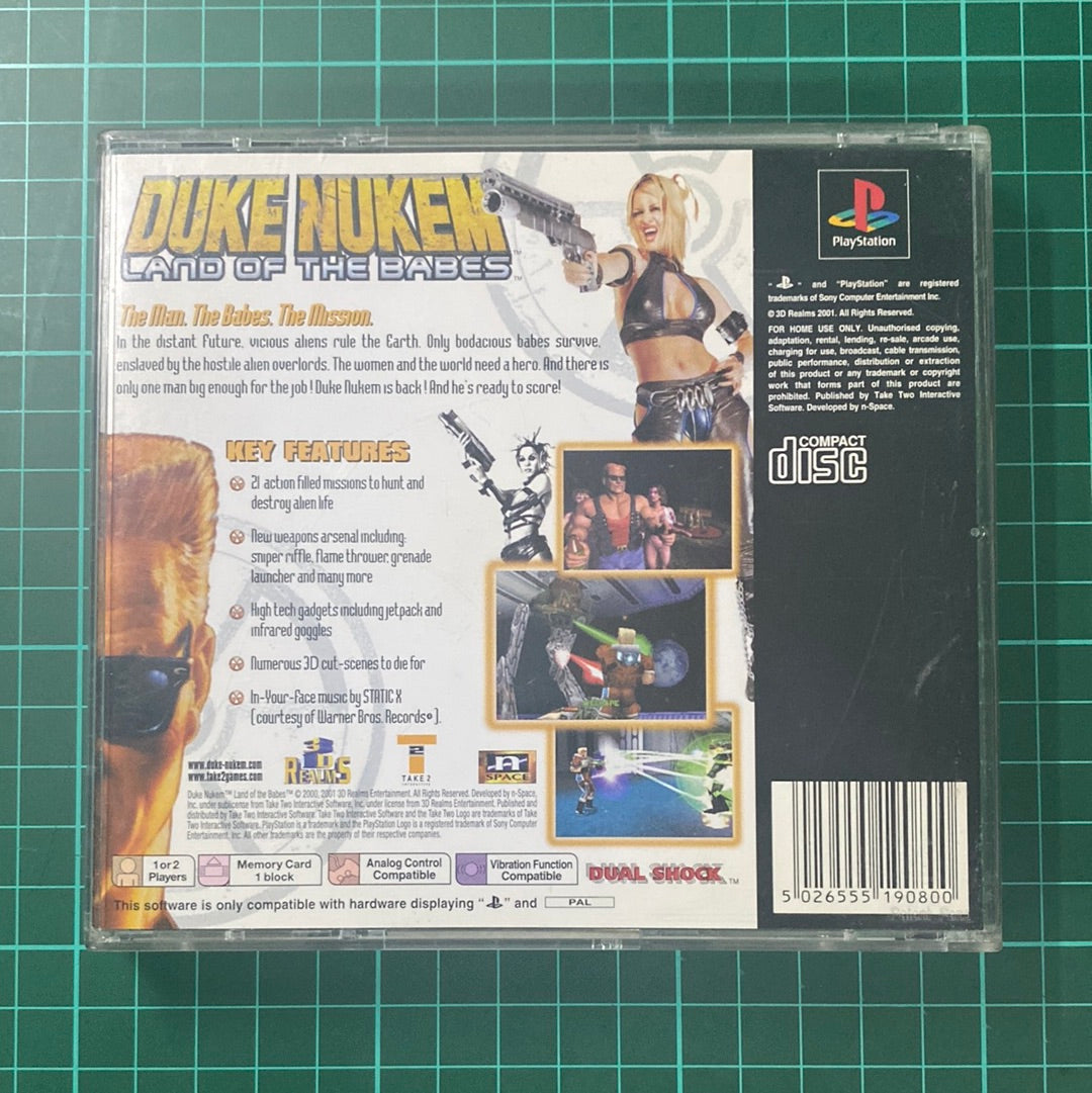 Duke Nukem : Land of Babes | Playstation 1 | PS1 | Used Game