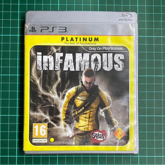 inFamous | Platinum | PlayStation 3 | PS3 | Used Game | No manual