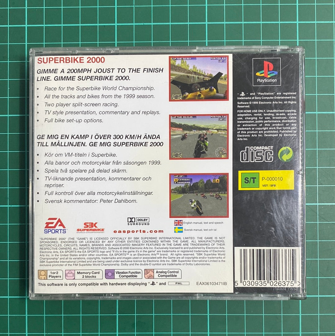 Superbike 2000 | PS1 | PlayStation 1 | Classics | Used Game | No Manual