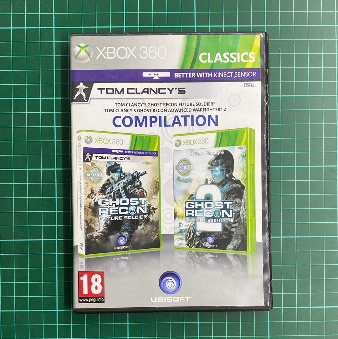 Tom Clancy's Compilation: Ghost Recon Future Soldier & Ghost Recon Advanced Warfighter | Classics | XBOX 360 | Used Game