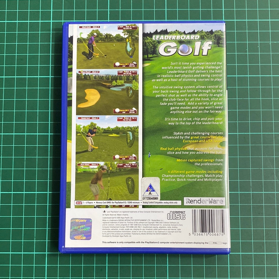 Leaderboard Golf | PlayStation 2 | PS2 | Used Game