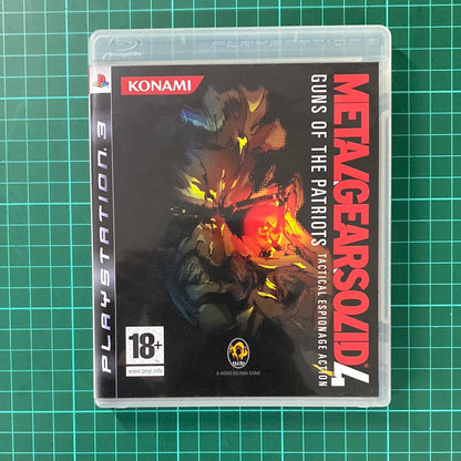 Metal Gear Solid 4 : Guns of the Patriots | Cardboard Cover | PlayStation 3 | PS3 | Used Game