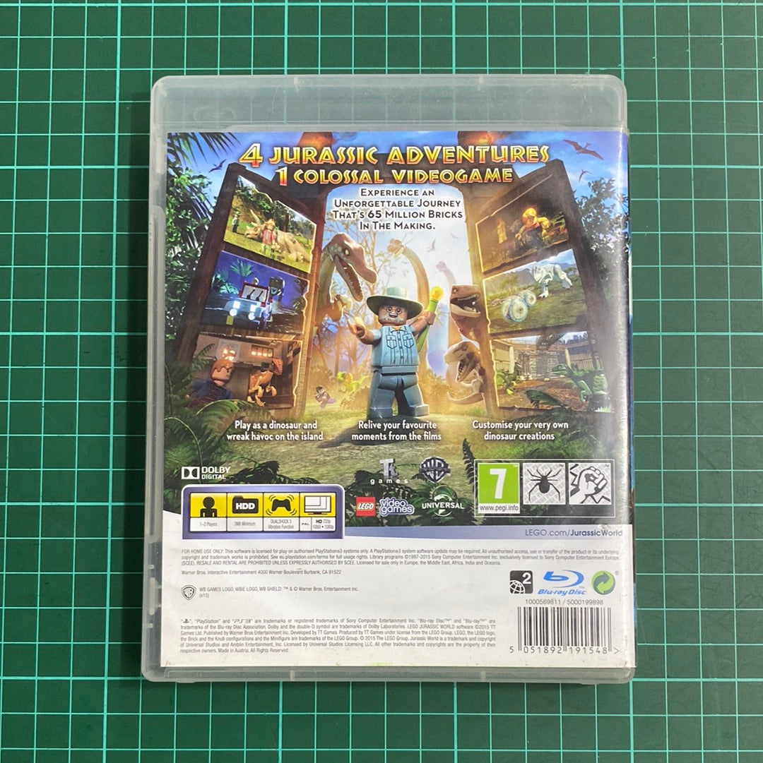 LEGO : Jurassic World   | PlayStation 3 | PS3 | Used Game | No Manual