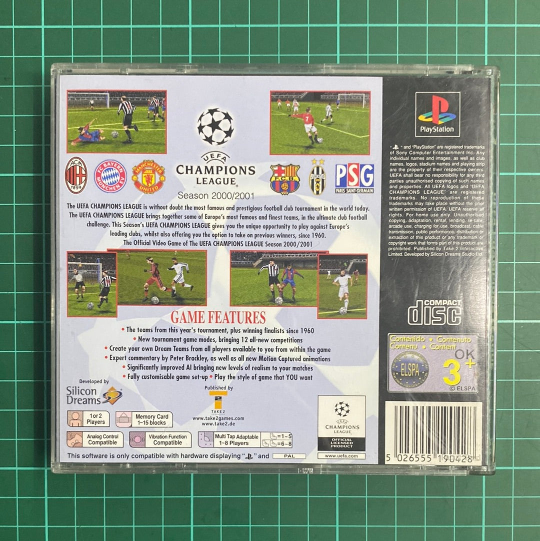 UEFA Champions League Season 2000/2001 | PS1 | PlayStation 1 | Used Game