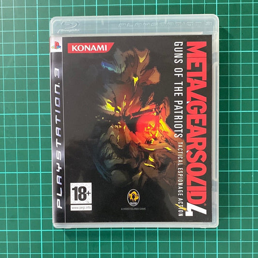 Metal Gear Solid 4 : Guns of the Patriots | Cardboard Cover | PlayStation 3 | PS3 | Used Game - RetroguySA