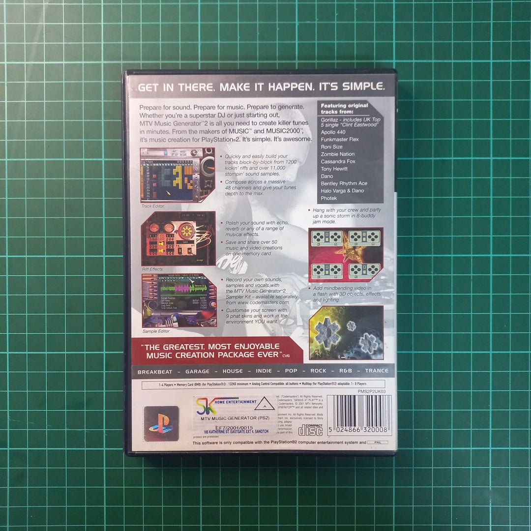 MTV Music Generator 2 | PS2 | PlayStation 2 | Used Game - RetroguySA
