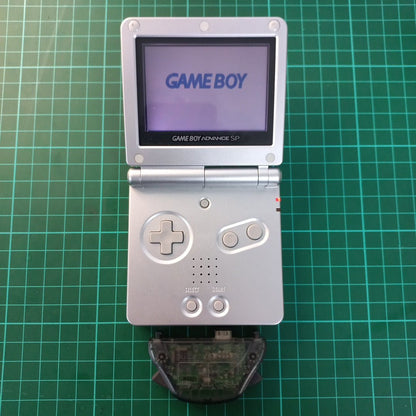 Nintendo Game Boy Advance SP | Platinum (Silver) | AGS - 001 | GameBoy Advance SP | Used Handheld Console - RetroguySA