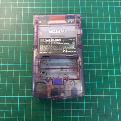 Nintendo Game Boy Color | Atomic Purple (Clear) | CGB - 001 | GameBoy Colour | Used Handheld Console - RetroguySA