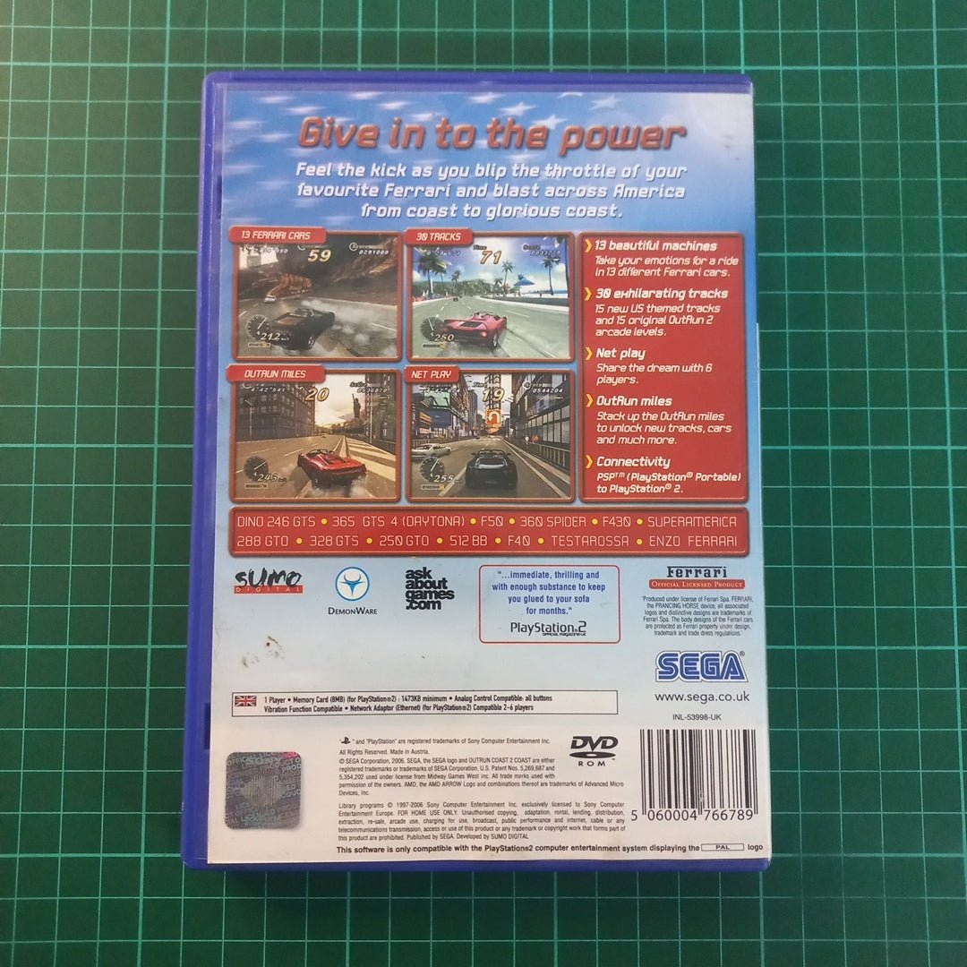 OutRun 2006: Coast 2 Coast | PS2 | PlayStation 2 | Used Game - RetroguySA