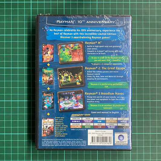 Rayman 10th Anniversary 4 Title Pack | Limited Edition | Ubisoft Exclusive | PC | Sealed Game - RetroguySA