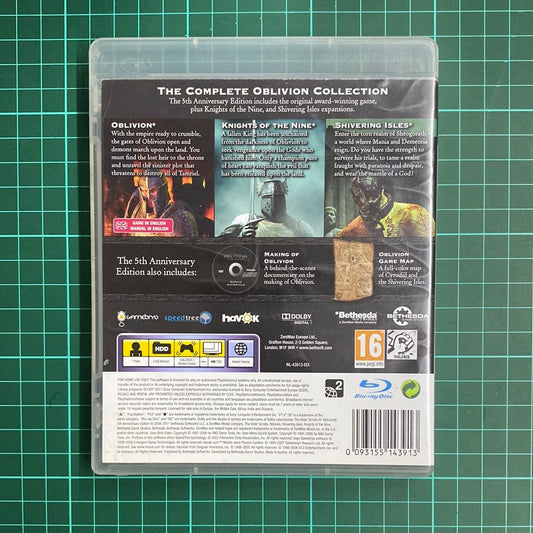 The Elder Scrolls (IV) : Oblivion | 5th Anniversary Edition | PlayStation 3 | PS3 | Used Game - RetroguySA