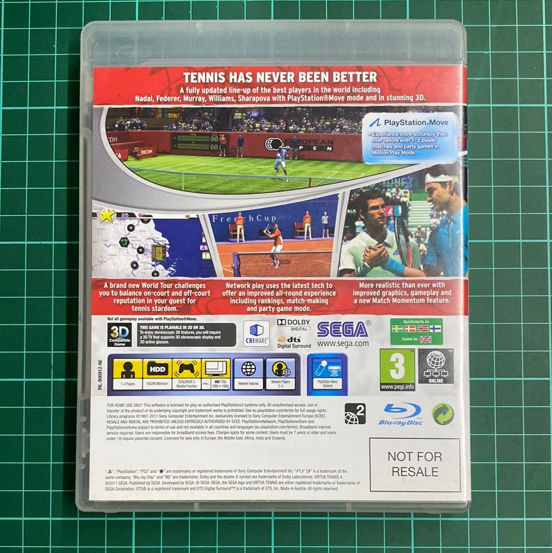 Virtua Tennis 4 | PS3 | PlayStation 3 | Used Game - RetroguySA