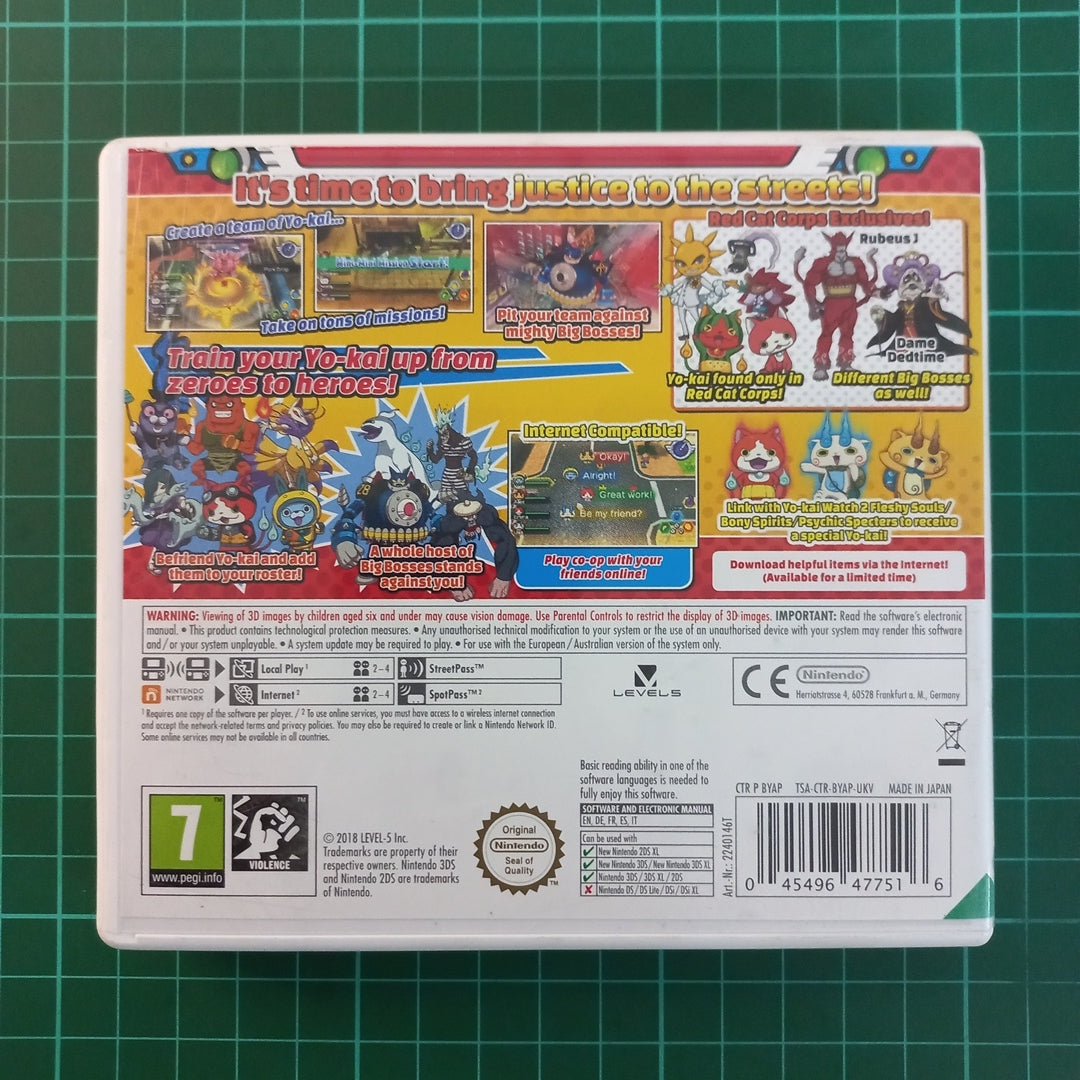 Yo - Kai Watch Blasters : Red Cat Corps | Nintendo 3DS | Used Game - RetroguySA